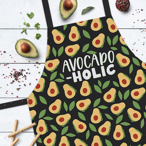 Фартух повнокольоровий Сolorful Avocado-holic